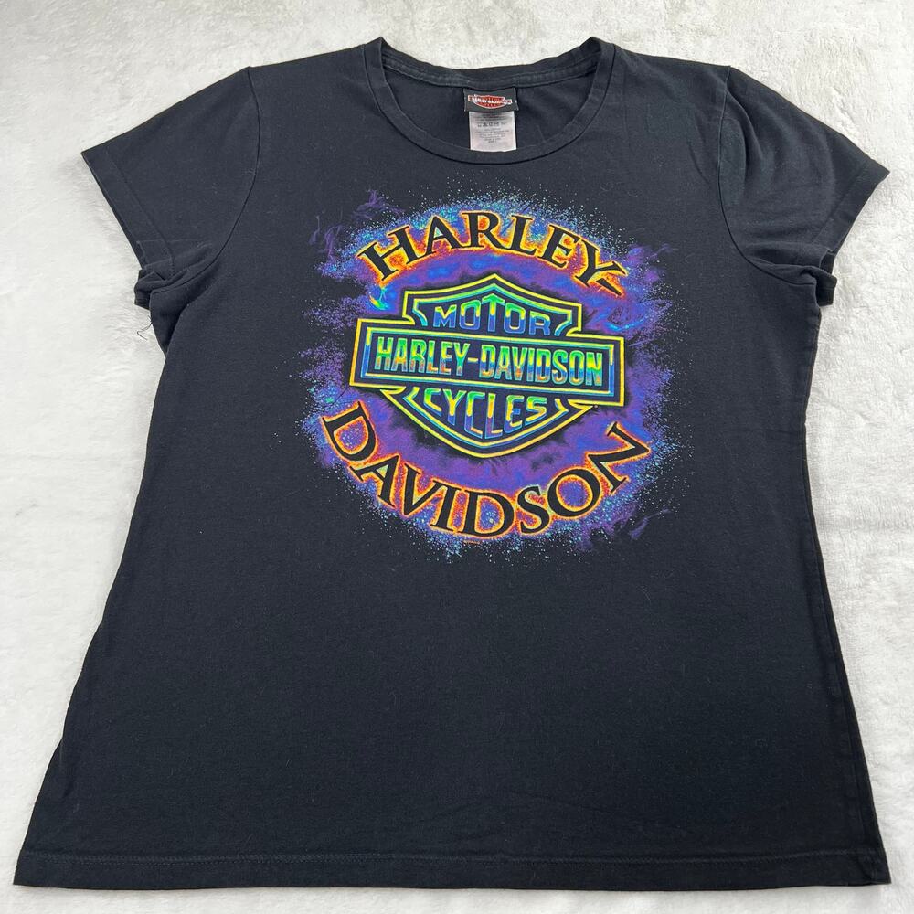 Harley Davidson San Antonio Texas women’s Black t-shirt Alamo City Size Large